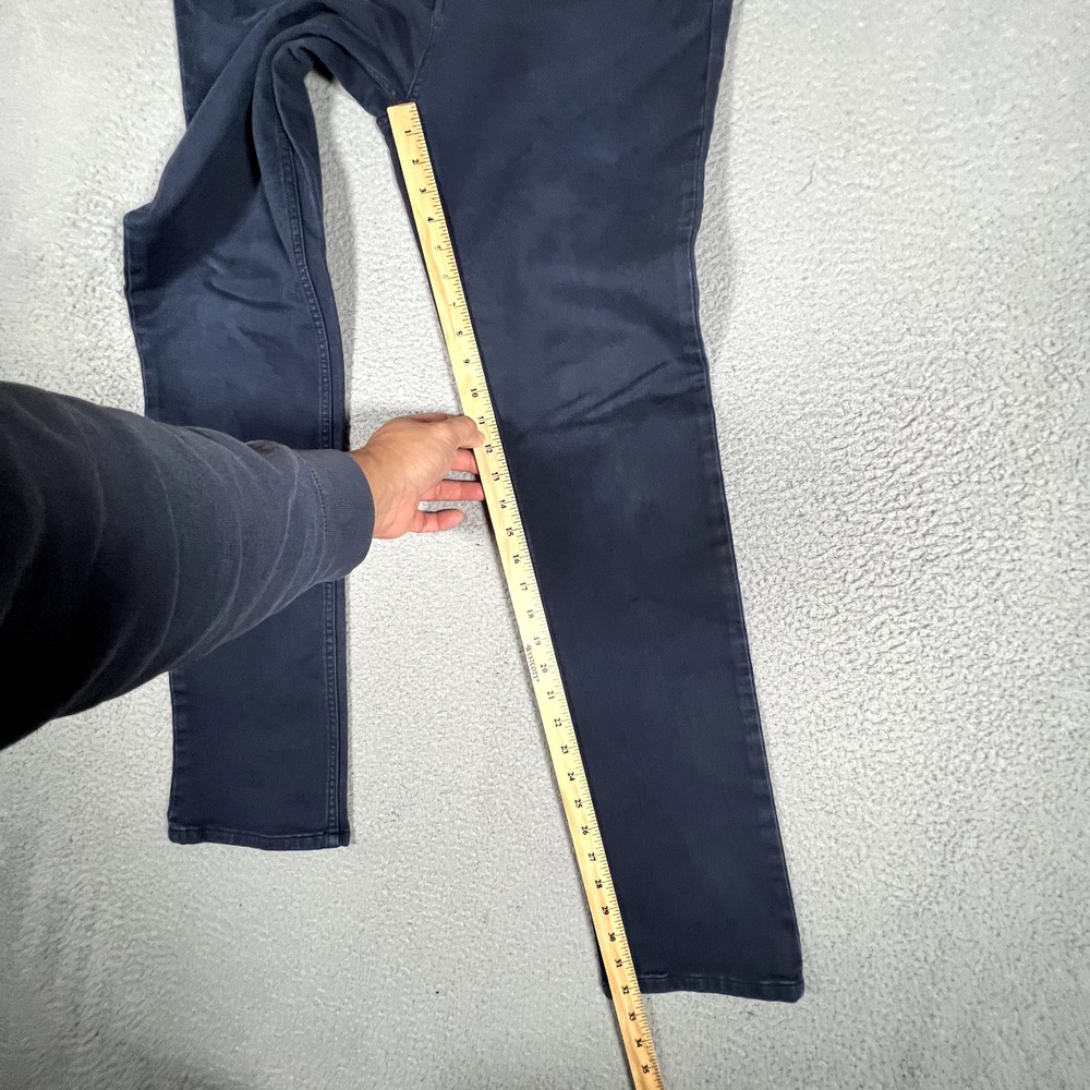 Banana Republic Jeans Mens 33x33 Blue Traveler Slim Straight Casual Preppy Logo - Picture 7 of 11